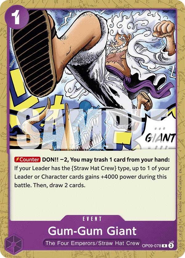 Gum-Gum Giant (Reprint) [Starter Deck: Purple/Black Monkey.D.Luffy] Bandai