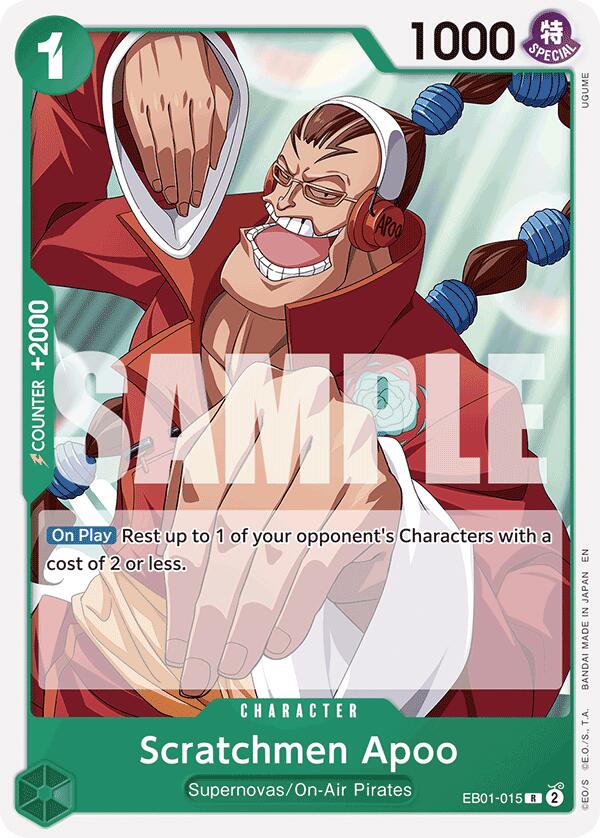 Scratchmen Apoo (Reprint) [Starter Deck: GREEN Jewelry Bonney] Bandai