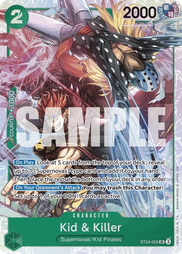 Kid & Killer [Starter Deck: GREEN Jewelry Bonney] Bandai