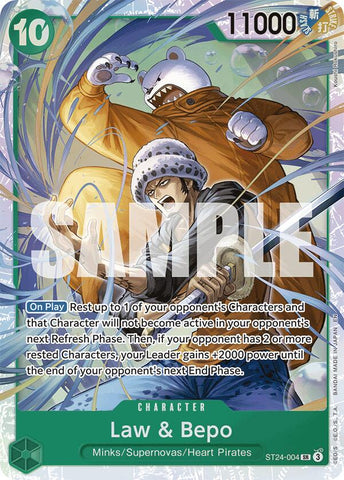 Law & Bepo [Starter Deck: GREEN Jewelry Bonney] Bandai