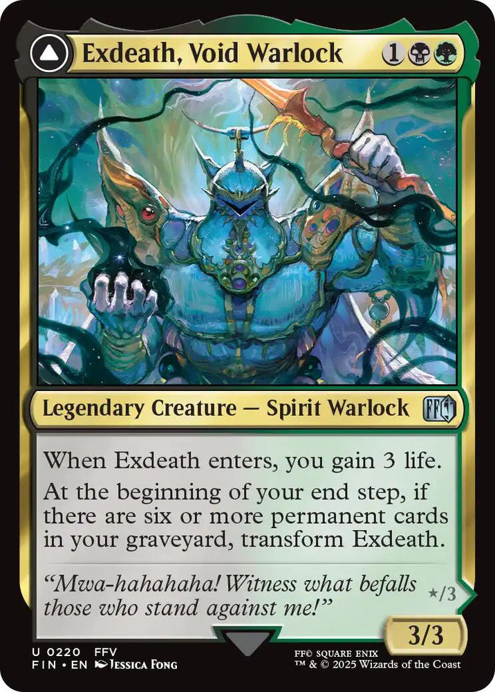 Exdeath, Void Warlock // Neo Exdeath, Dimension's End [FINAL FANTASY] Magic: The Gathering