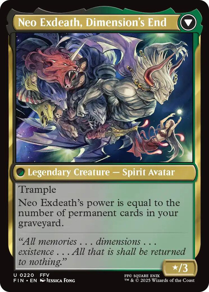 Exdeath, Void Warlock // Neo Exdeath, Dimension's End [FINAL FANTASY] Magic: The Gathering