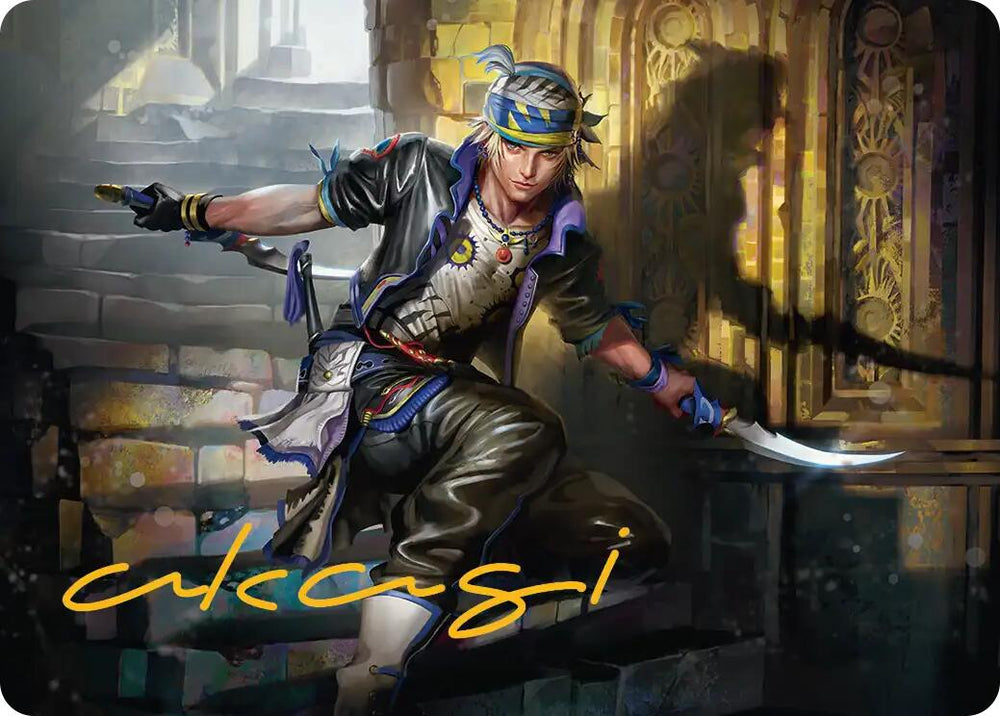 Locke Cole Art Card (Gold-Stamped Signature) [FINAL FANTASY Art Series] Magic: The Gathering