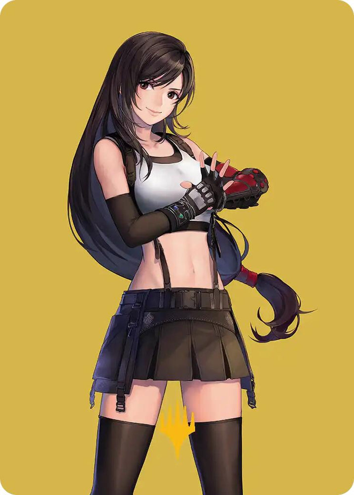 Tifa, Martial Artist Art Card (Gold-Stamped Planeswalker Symbol) [FINAL FANTASY Art Series] Magic: The Gathering
