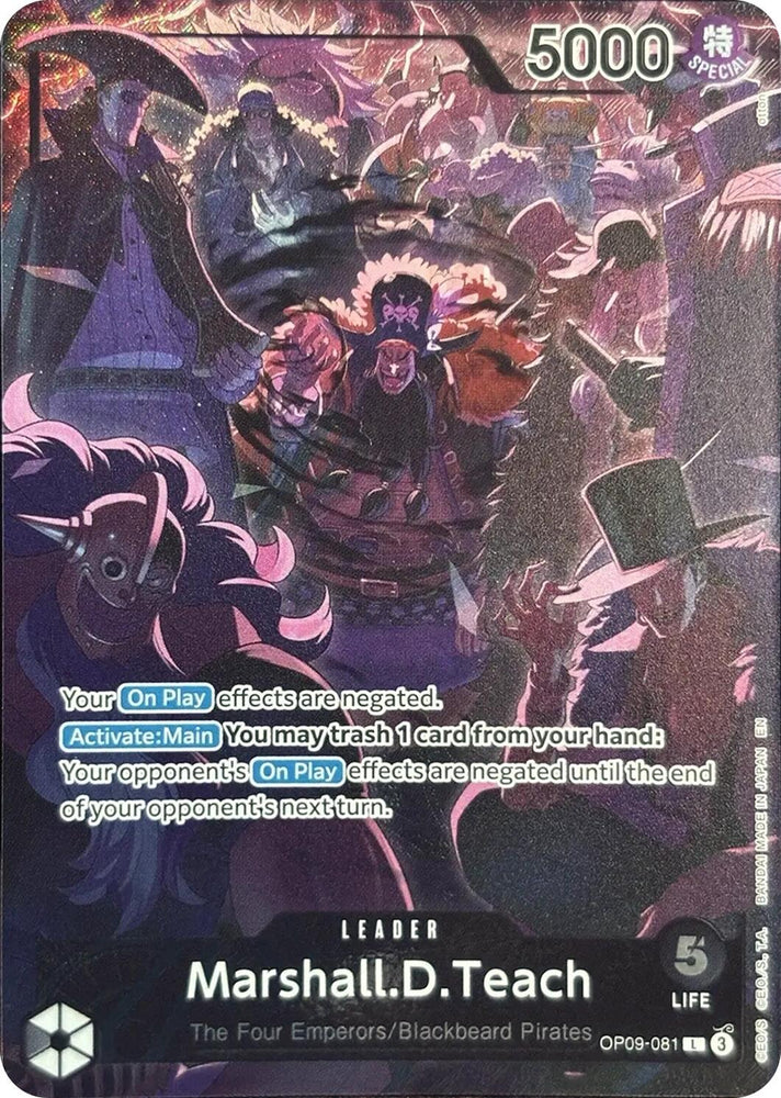 Marshall.D.Teach (English Version 2nd Anniversary Set) [One Piece Promotion Cards] Bandai