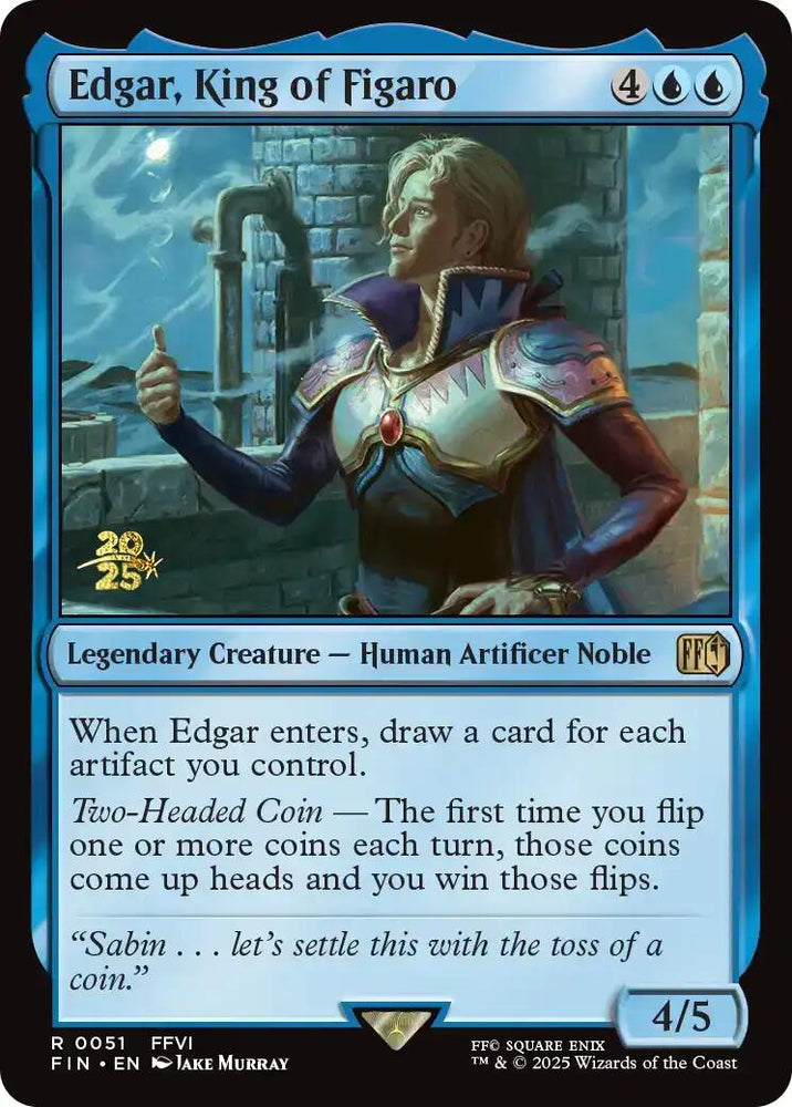Edgar, King of Figaro [FINAL FANTASY Prerelease Promo] Magic: The Gathering