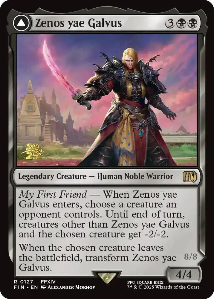 Zenos yae Galvus // Shinryu, Transcendent Rival [FINAL FANTASY Prerelease Promo] Magic: The Gathering