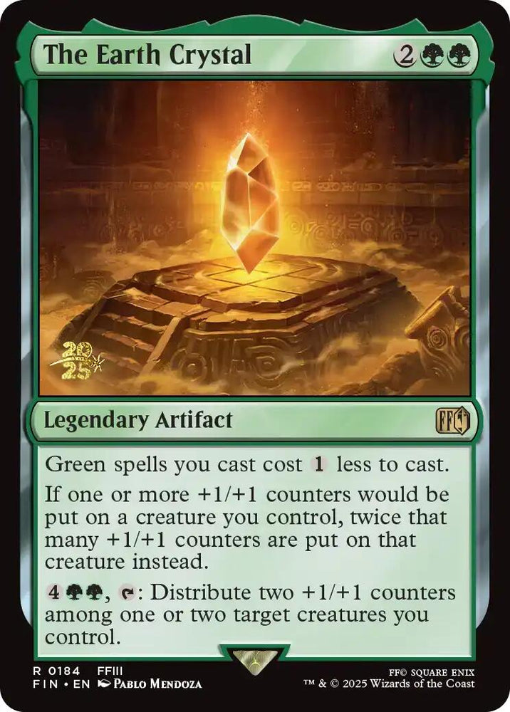 The Earth Crystal [FINAL FANTASY Prerelease Promo] Magic: The Gathering