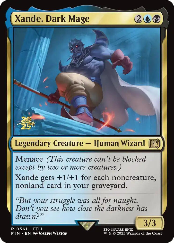 Xande, Dark Mage [FINAL FANTASY Prerelease Promo] Magic: The Gathering