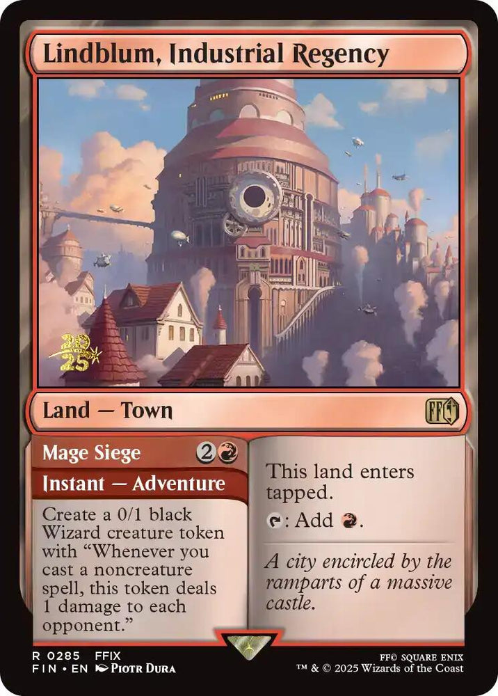 Lindblum, Industrial Regency [FINAL FANTASY Prerelease Promo] Magic: The Gathering