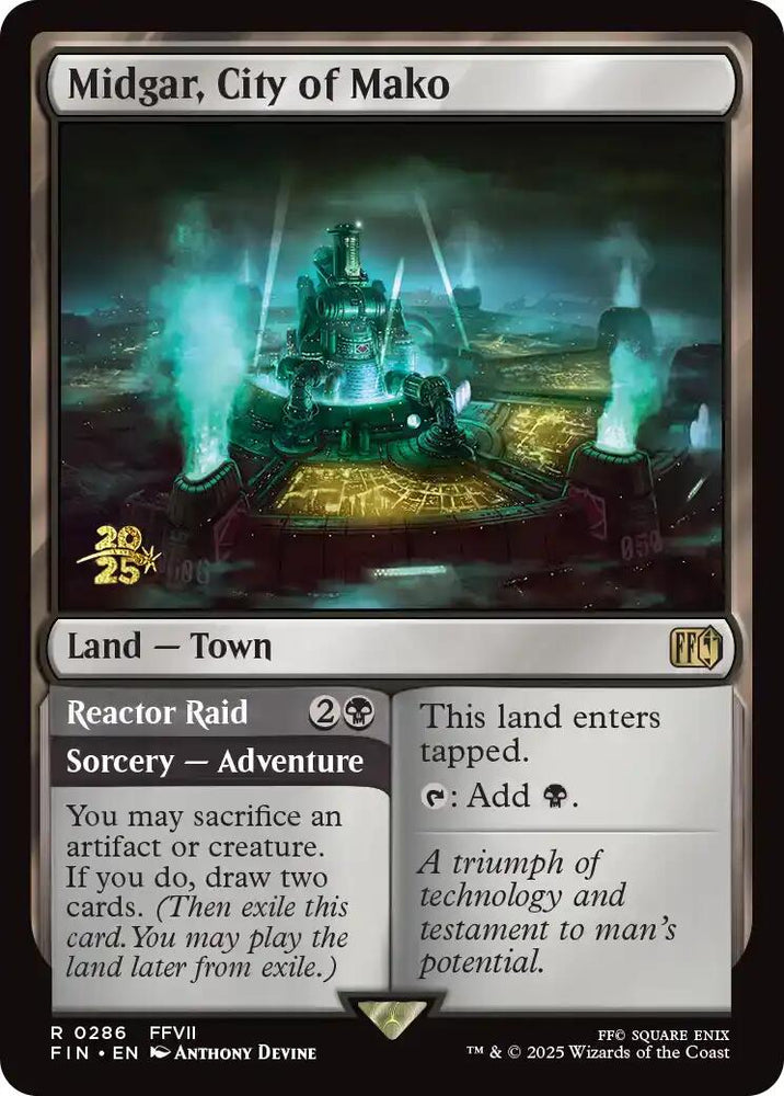 Midgar, City of Mako [FINAL FANTASY Prerelease Promo] Magic: The Gathering