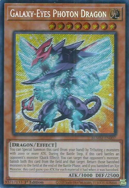 Galaxy-Eyes Photon Dragon [BLMM-EN007] Secret Rare Yu-Gi-Oh!
