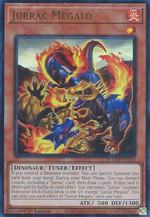Jurrac Megalo [BLMM-EN016] Ultra Rare Yu-Gi-Oh!