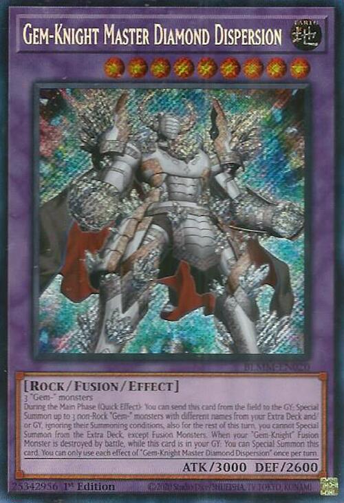 Gem-Knight Master Diamond Dispersion [BLMM-EN020] Secret Rare Yu-Gi-Oh!