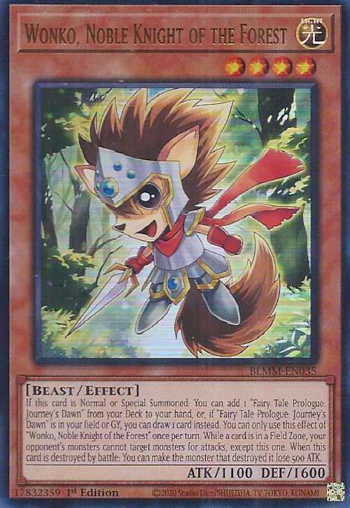Wonko, Noble Knight of the Forest [BLMM-EN035] Ultra Rare Yu-Gi-Oh!