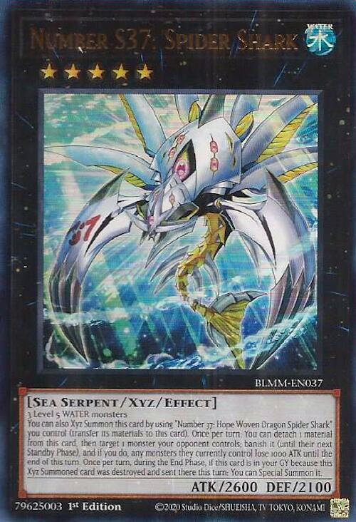 Number S37: Spider Shark [BLMM-EN037] Ultra Rare Yu-Gi-Oh!