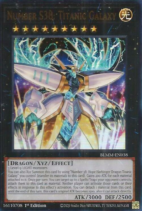 Number S38: Titanic Galaxy [BLMM-EN038] Ultra Rare Yu-Gi-Oh!