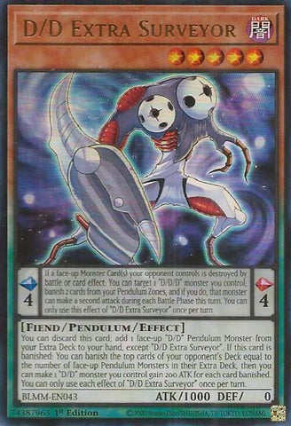 D/D Extra Surveyor [BLMM-EN043] Ultra Rare Yu-Gi-Oh!