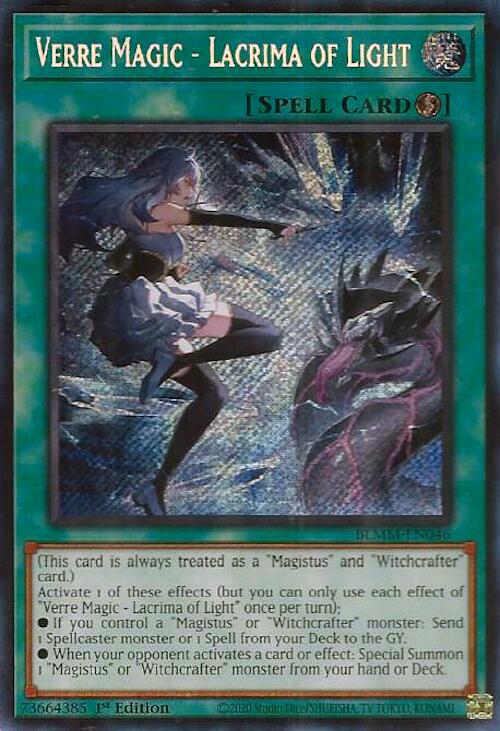 Verre Magic - Lacrima of Light [BLMM-EN046] Secret Rare Yu-Gi-Oh!
