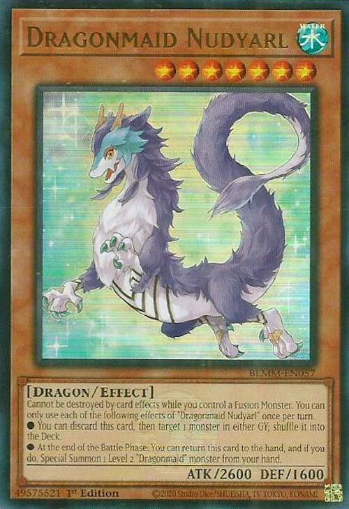 Dragonmaid Nudyarl [BLMM-EN057] Ultra Rare Yu-Gi-Oh!