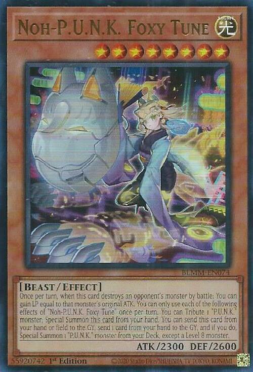 Noh-P.U.N.K. Foxy Tune [BLMM-EN074] Ultra Rare Yu-Gi-Oh!