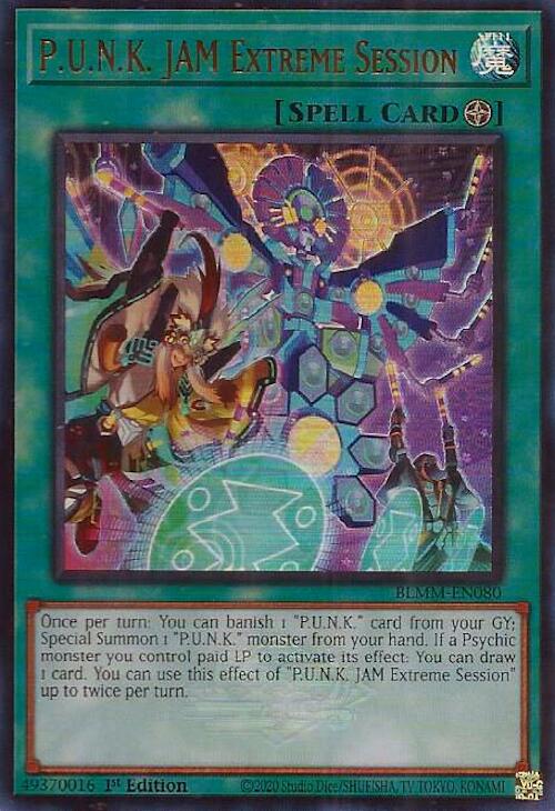 P.U.N.K. JAM Extreme Session [BLMM-EN080] Ultra Rare Yu-Gi-Oh!
