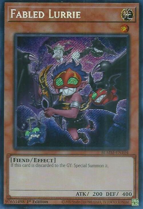 Fabled Lurrie [BLMM-EN104] Secret Rare Yu-Gi-Oh!