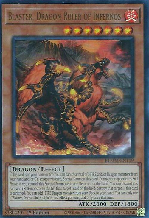 Blaster, Dragon Ruler of Infernos [BLMM-EN119] Ultra Rare Yu-Gi-Oh!