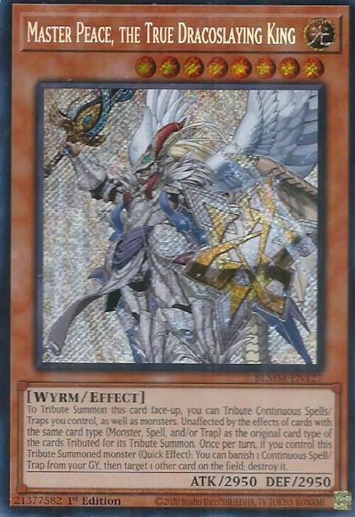 Master Peace, the True Dracoslaying King [BLMM-EN127] Secret Rare Yu-Gi-Oh!