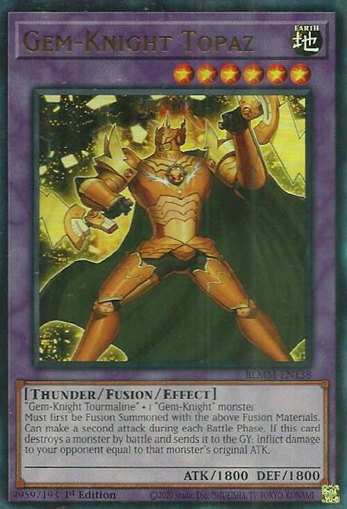 Gem-Knight Topaz [BLMM-EN138] Ultra Rare Yu-Gi-Oh!