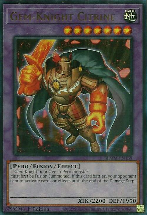 Gem-Knight Citrine [BLMM-EN139] Ultra Rare Yu-Gi-Oh!