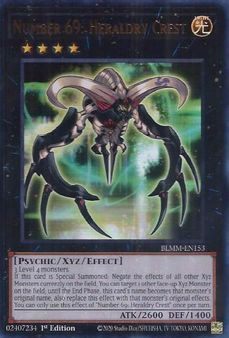 Number 69: Heraldry Crest [BLMM-EN153] Ultra Rare Yu-Gi-Oh!