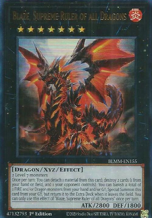 Blaze, Supreme Ruler of all Dragons [BLMM-EN155] Ultra Rare Yu-Gi-Oh!