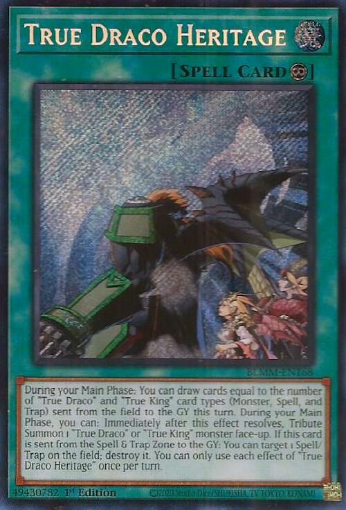 True Draco Heritage [BLMM-EN168] Secret Rare Yu-Gi-Oh!