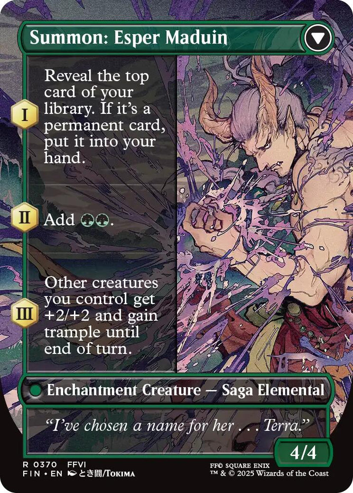 Esper Origins // Summon: Esper Maduin (Borderless) [FINAL FANTASY] Magic: The Gathering