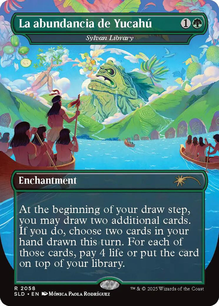 La abundancia de Yucahu - Sylvan Library [Secret Lair Drop Series] Magic: The Gathering