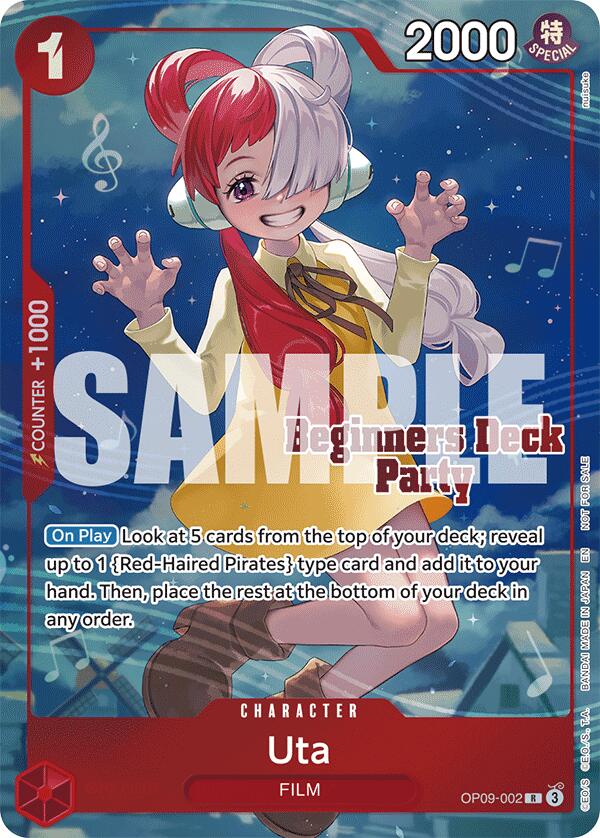 Uta (ST-23 - ST-28 Beginners Deck Party) [Winner] [One Piece Promotion Cards] Bandai