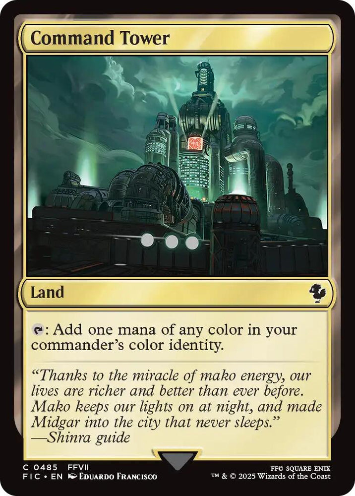 Command Tower (0485) (Surge Foil) [FINAL FANTASY Commander] Magic: The Gathering