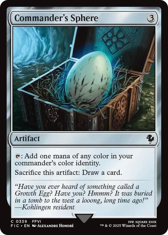 Commander's Sphere (Surge Foil) [FINAL FANTASY Commander] Magic: The Gathering