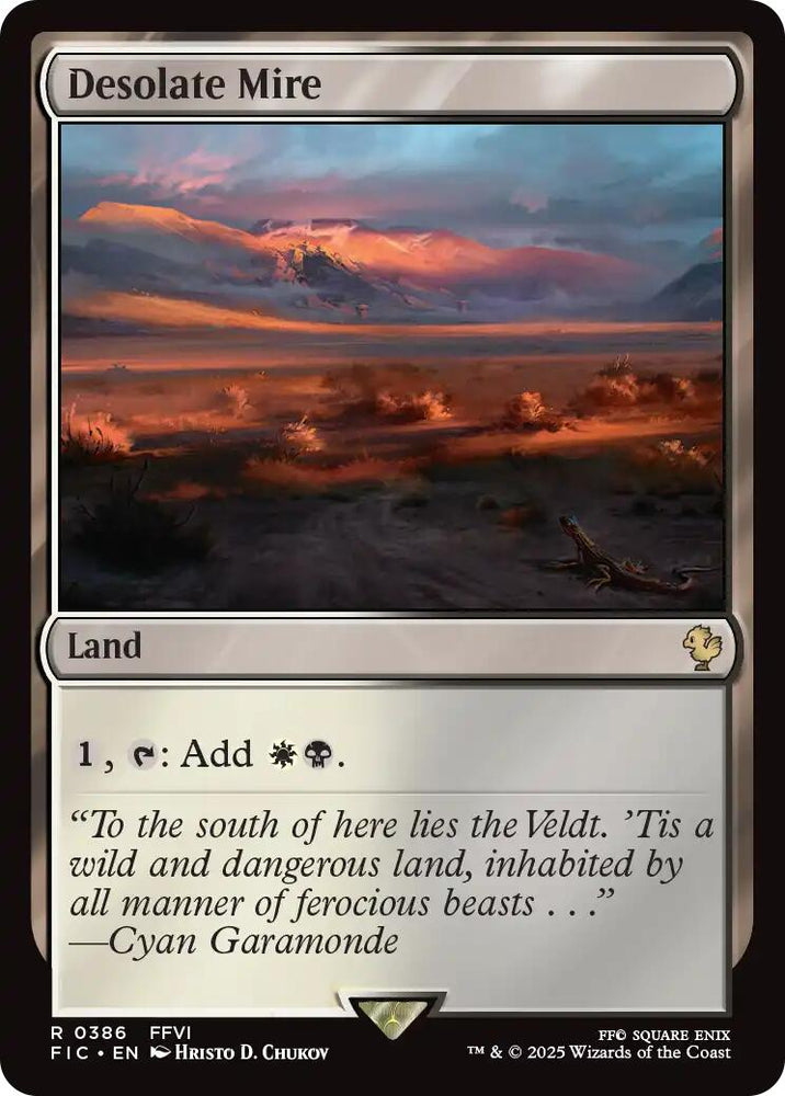 Desolate Mire (Surge Foil) [FINAL FANTASY Commander] Magic: The Gathering