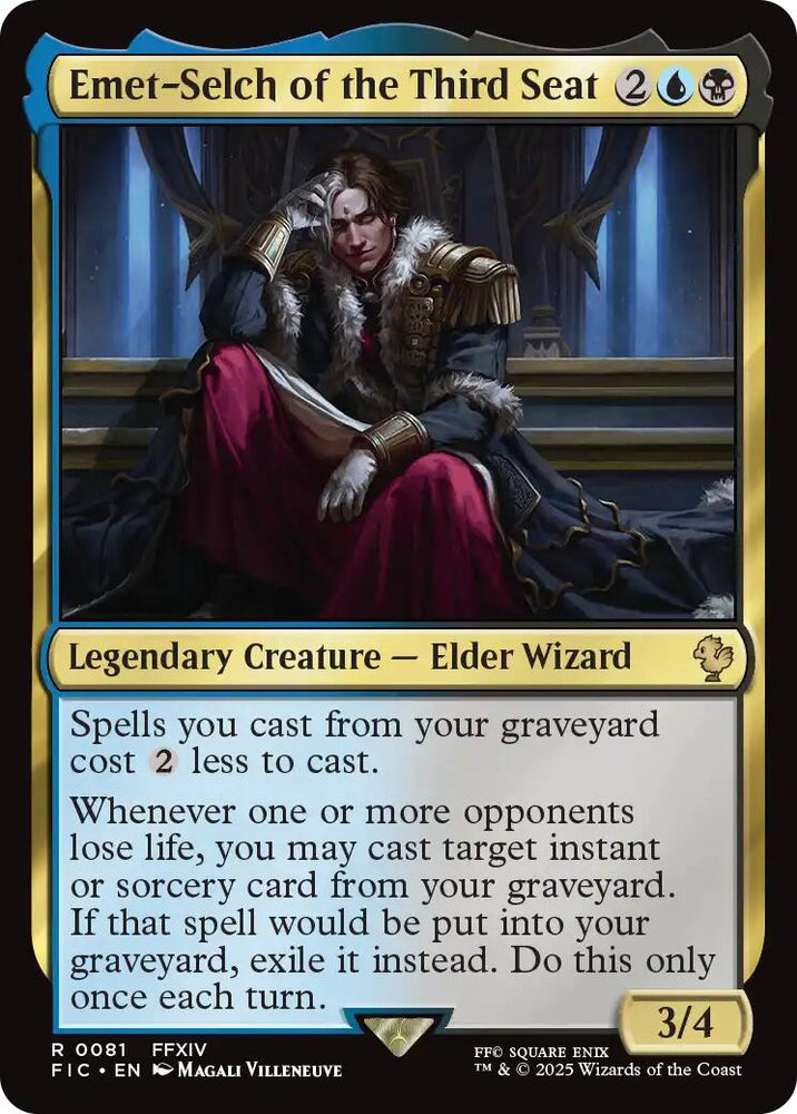 Emet-Selch of the Third Seat (Surge Foil) [FINAL FANTASY Commander] Magic: The Gathering