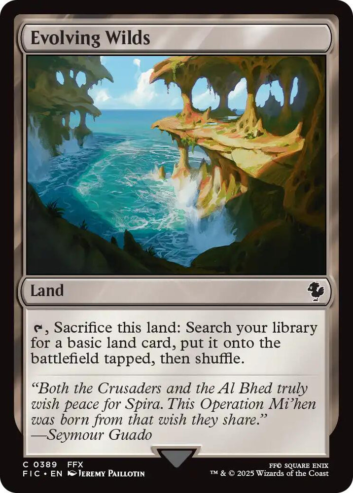 Evolving Wilds (Surge Foil) [FINAL FANTASY Commander] Magic: The Gathering