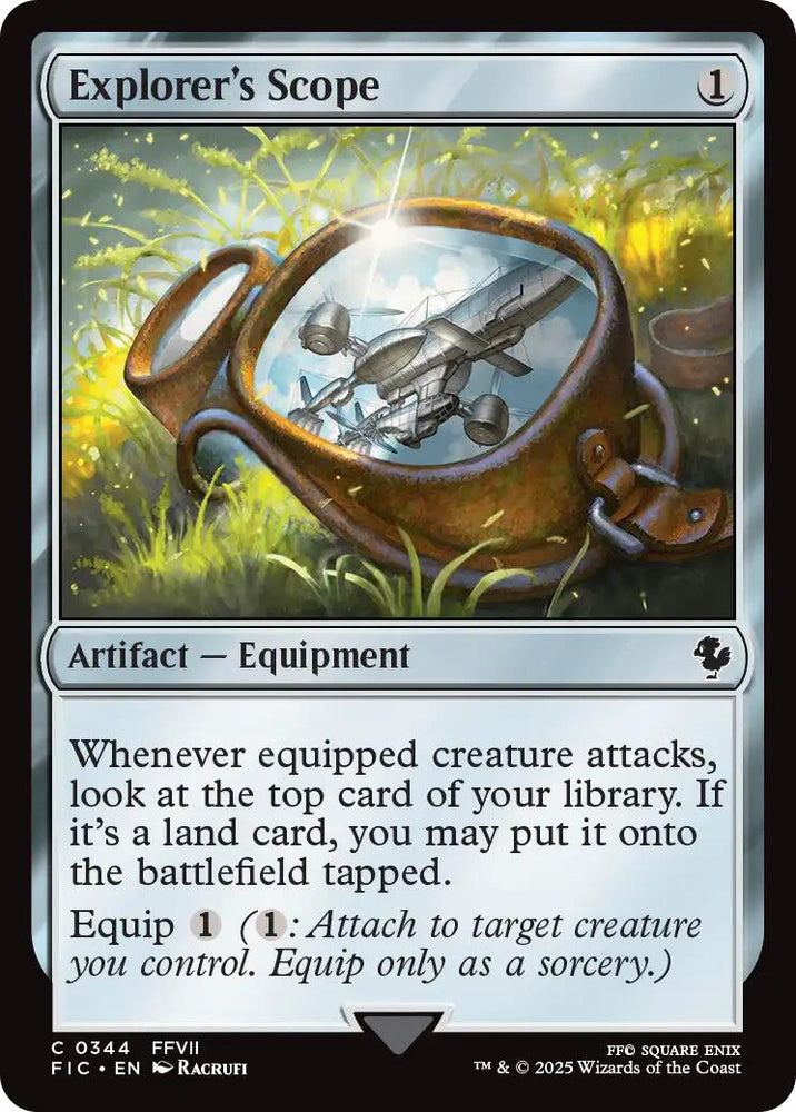 Explorer's Scope (Surge Foil) [FINAL FANTASY Commander] Magic: The Gathering