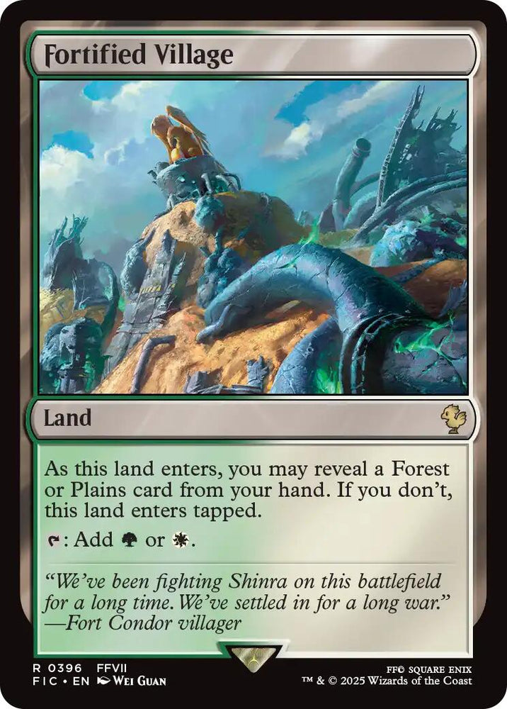 Fortified Village (Surge Foil) [FINAL FANTASY Commander] Magic: The Gathering
