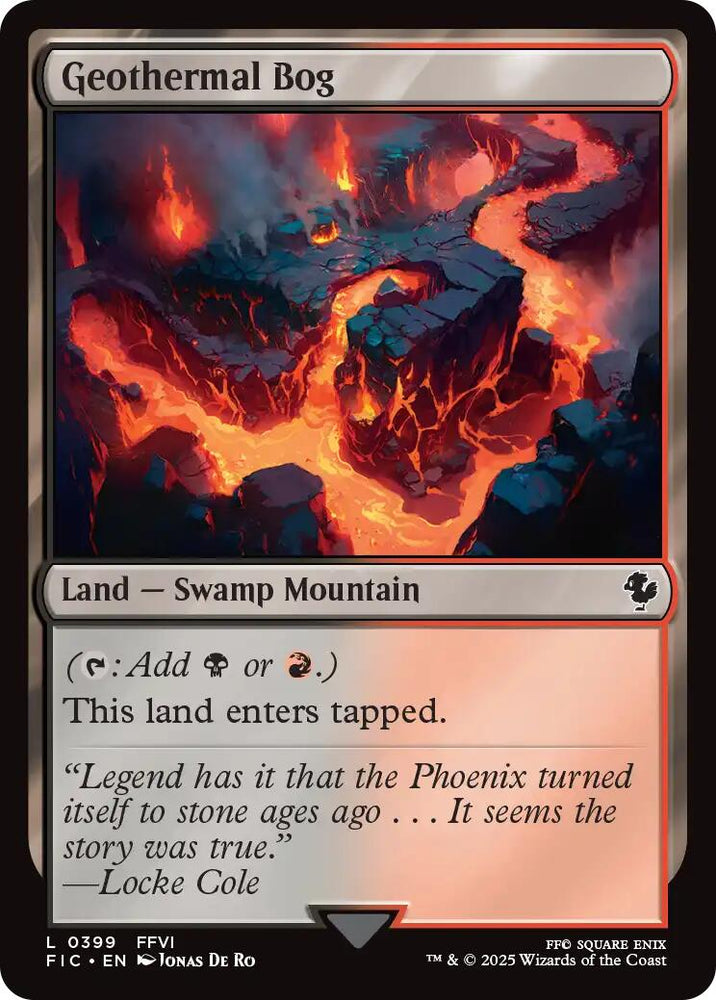 Geothermal Bog (Surge Foil) [FINAL FANTASY Commander] Magic: The Gathering