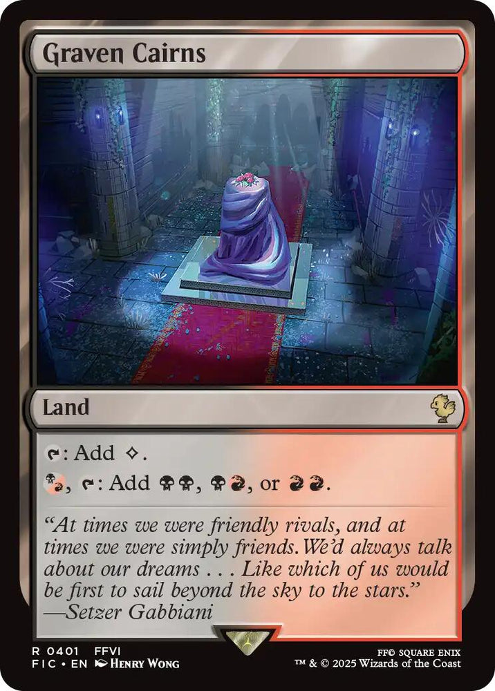 Graven Cairns (Surge Foil) [FINAL FANTASY Commander] Magic: The Gathering