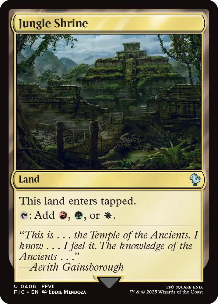 Jungle Shrine (Surge Foil) [FINAL FANTASY Commander] Magic: The Gathering