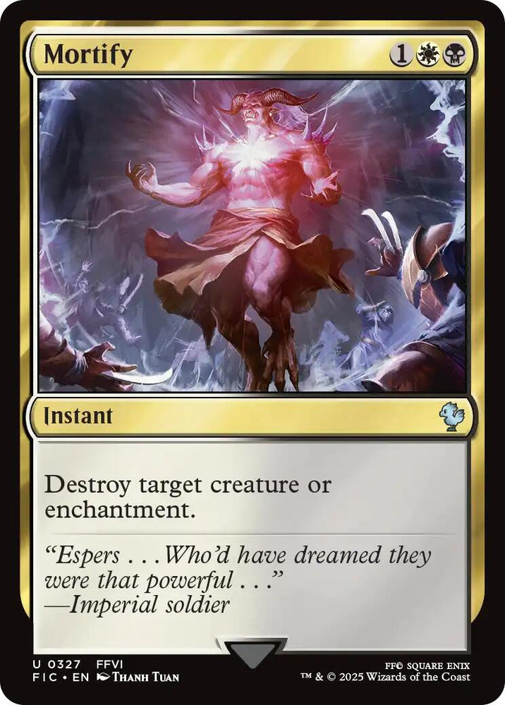 Mortify (Surge Foil) [FINAL FANTASY Commander] Magic: The Gathering
