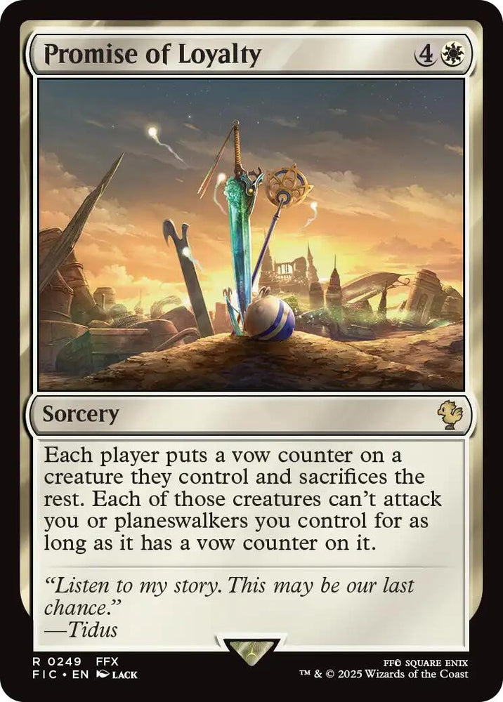 Promise of Loyalty (Surge Foil) [FINAL FANTASY Commander] Magic: The Gathering