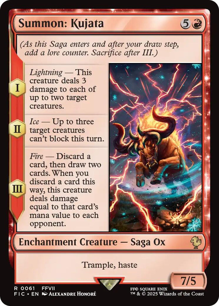 Summon: Kujata (Surge Foil) [FINAL FANTASY Commander] Magic: The Gathering
